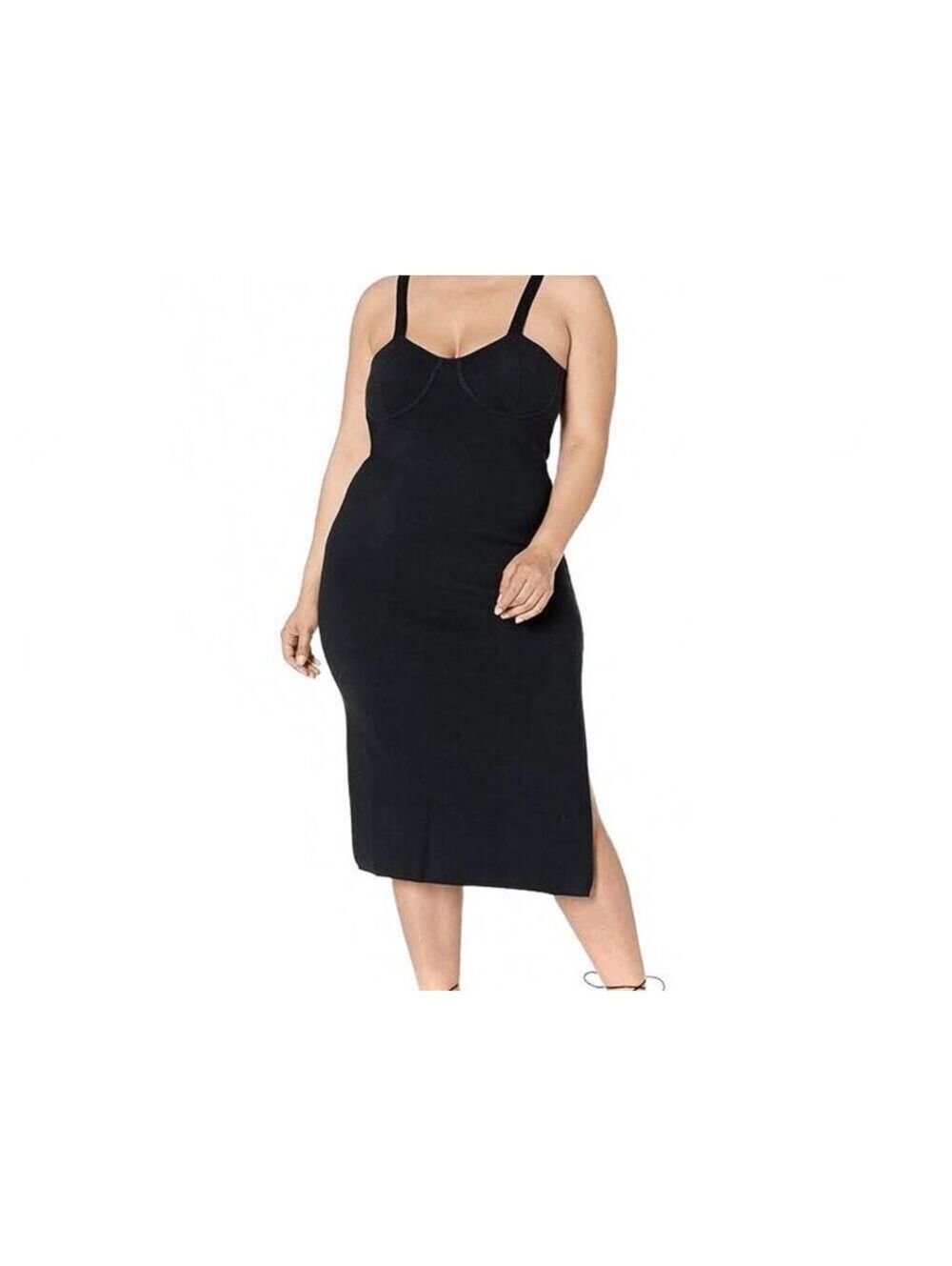Black Corset Sweater Dress Y2K Plus Size 5X
